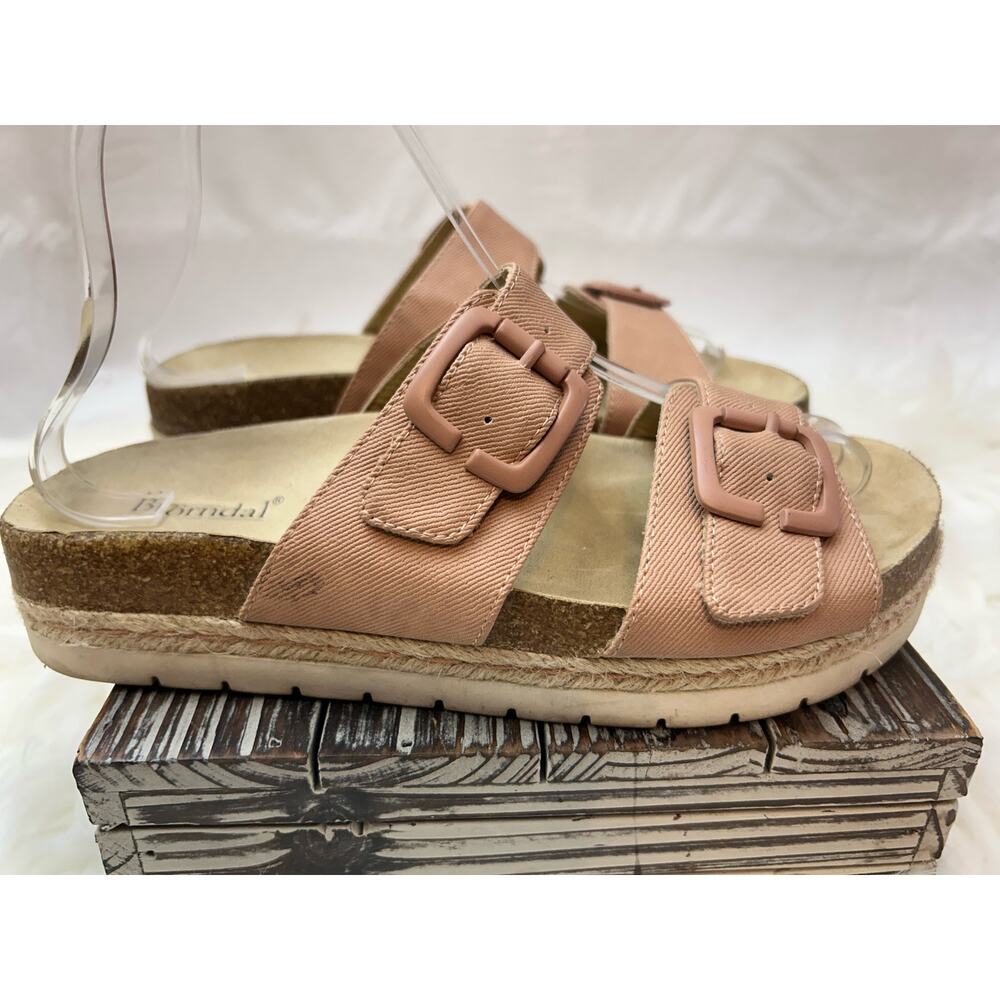 Women's 7M Platform Sandal Nude Comfy GUC Bjorndal